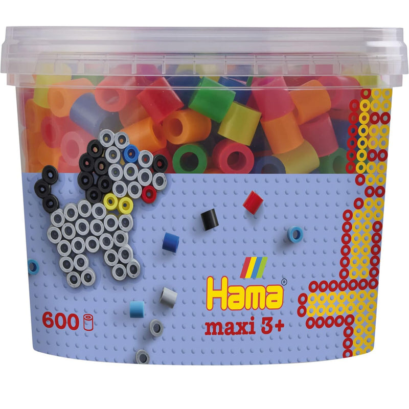 Hama Maxi Pot 600 perles néon Color Actividades Creativas, Multicolor (161-08572.00