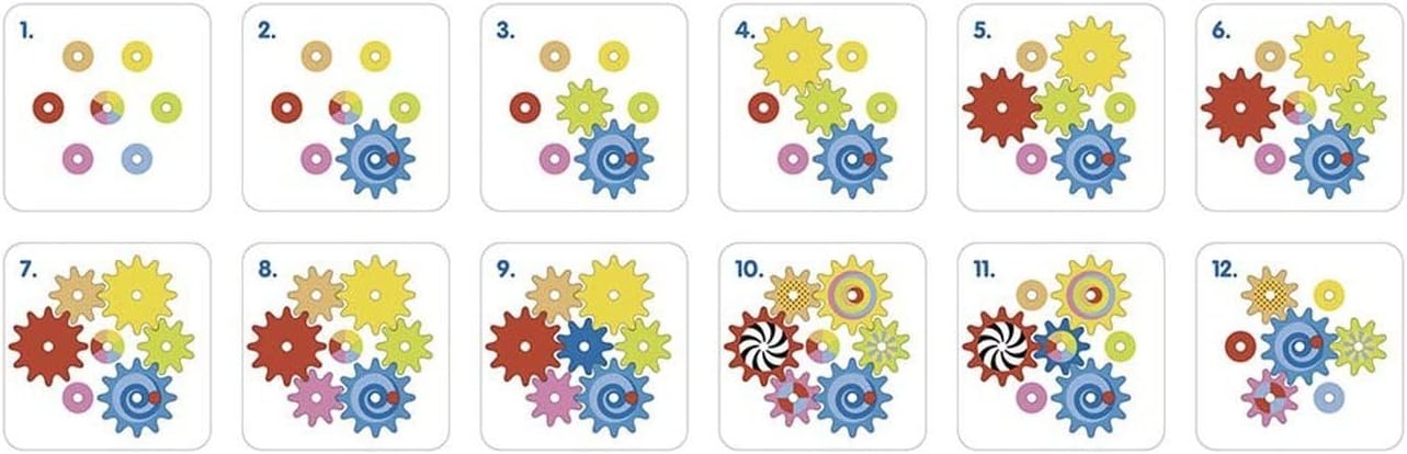 GOKI- Juego de los Engranajes, Multicolor (58530