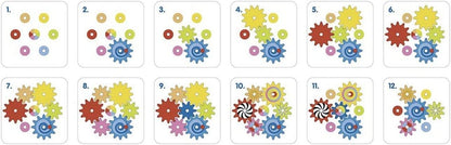 GOKI- Juego de los Engranajes, Multicolor (58530