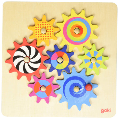 GOKI- Juego de los Engranajes, Multicolor (58530
