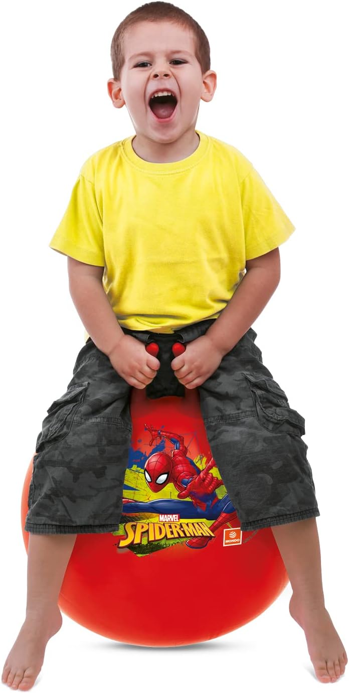 Spiderman Mondo Kangaroo Hopper with Two Hand Grip