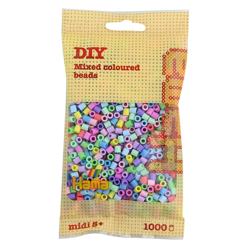 Hama Beads Bag | Approx. 1000 Midi Fuse Beads | Mosaic Decoration Arts & Craft for Creative Children Ages 5+ | Mix 50