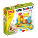 Quercetti-Quercetti-4401 FantaColor Baby-Juego de mosaicos para Bebes, Color surtido (4401
