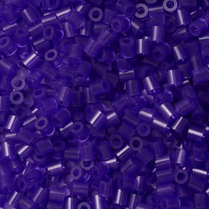 Hama 10.207-24 Translucent Purple-1,000 Beads in Bag, Multicolour