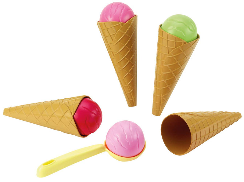 Ecoiffier Ice-Cream Cone Set with Accessories (Multi-Colour