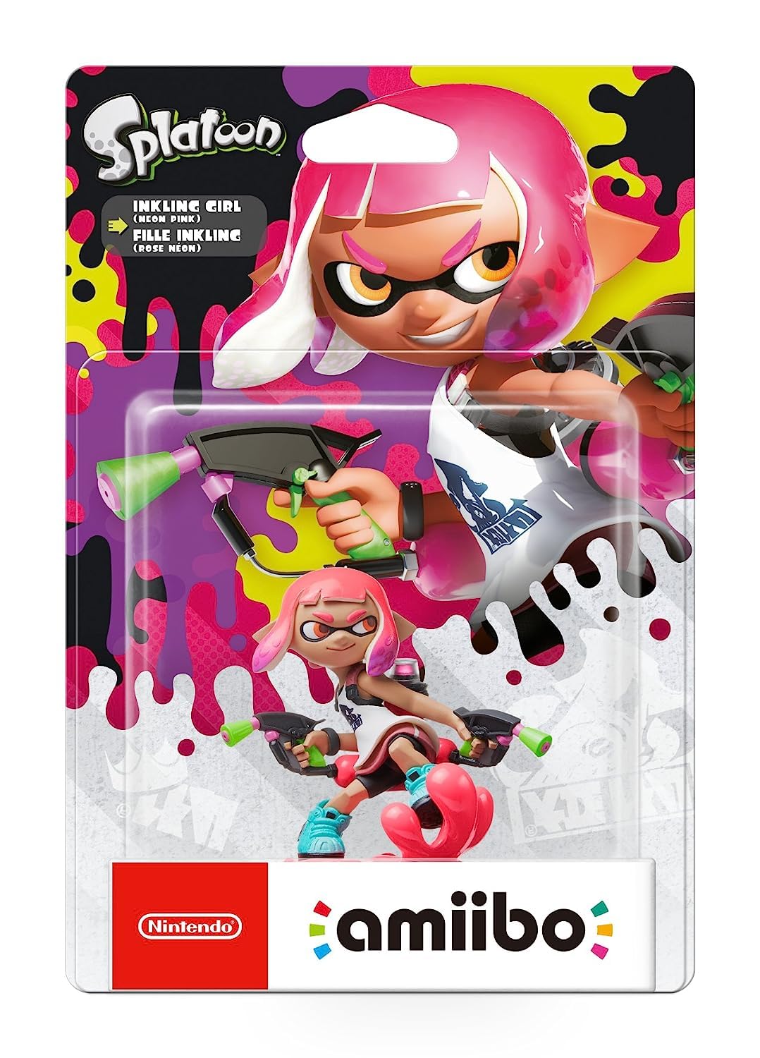 Inkling Girl amiibo - Splatoon 2 (Nintendo Switch) Splatoon Inkling Mädchen (Neon-pink) Splatoon Collection