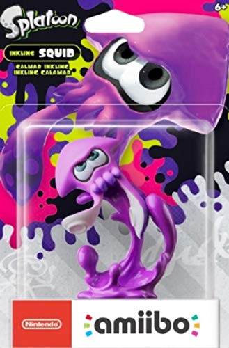 Nintendo Inkling Squid amiibo - Splatoon 2 Switch Splatoon Squid (Neon Purple) Splatoon Collection