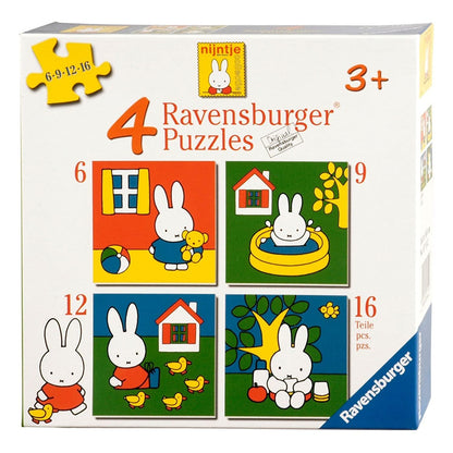 NIJNTJE 4 PUZZELS (6/9/12/16 STUKJES