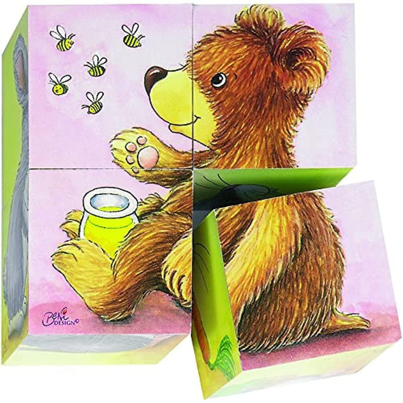 Cause 57056 Baby Animals, Cube Puzzle, Mixed