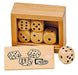 Toys Pure Goki HS239 Box with 6 Wooden Dice, Mixed, Medium