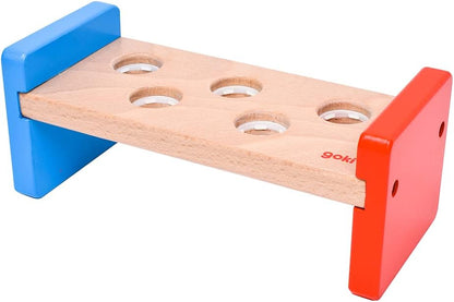 Goki- Puzzles de maderaPuzzles de maderaGOKIBanco de Martillo, Basic, Multicolor, Medium (Gollnest & Kiesel 58581.0