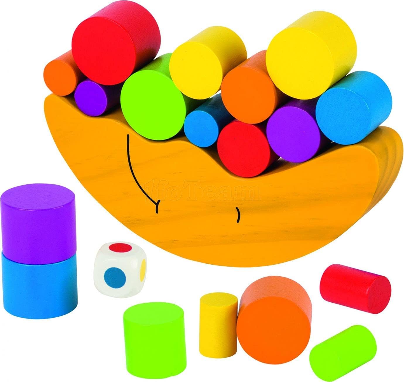 GOKI- Juegos de hábil idad Luna de Equilibrio, Basic, Multicolor (56711