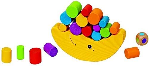 GOKI- Juegos de hábil idad Luna de Equilibrio, Basic, Multicolor (56711