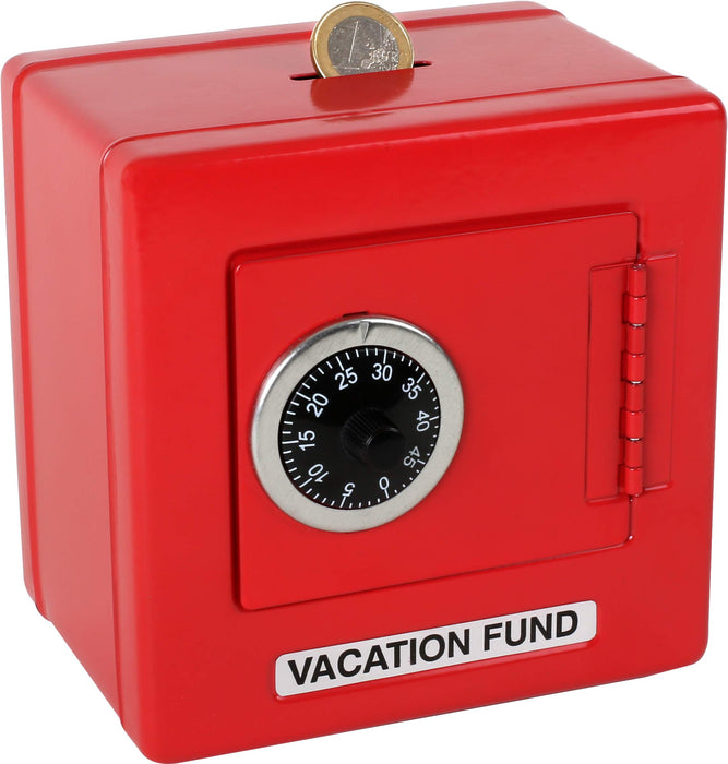 Box Combination Metal Lock Safe ? Red