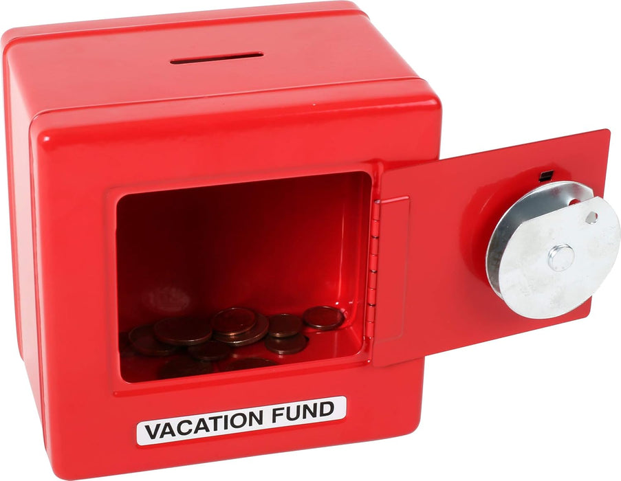 Box Combination Metal Lock Safe ? Red