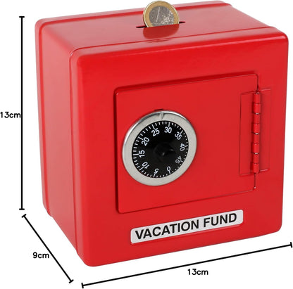Box Combination Metal Lock Safe ? Red