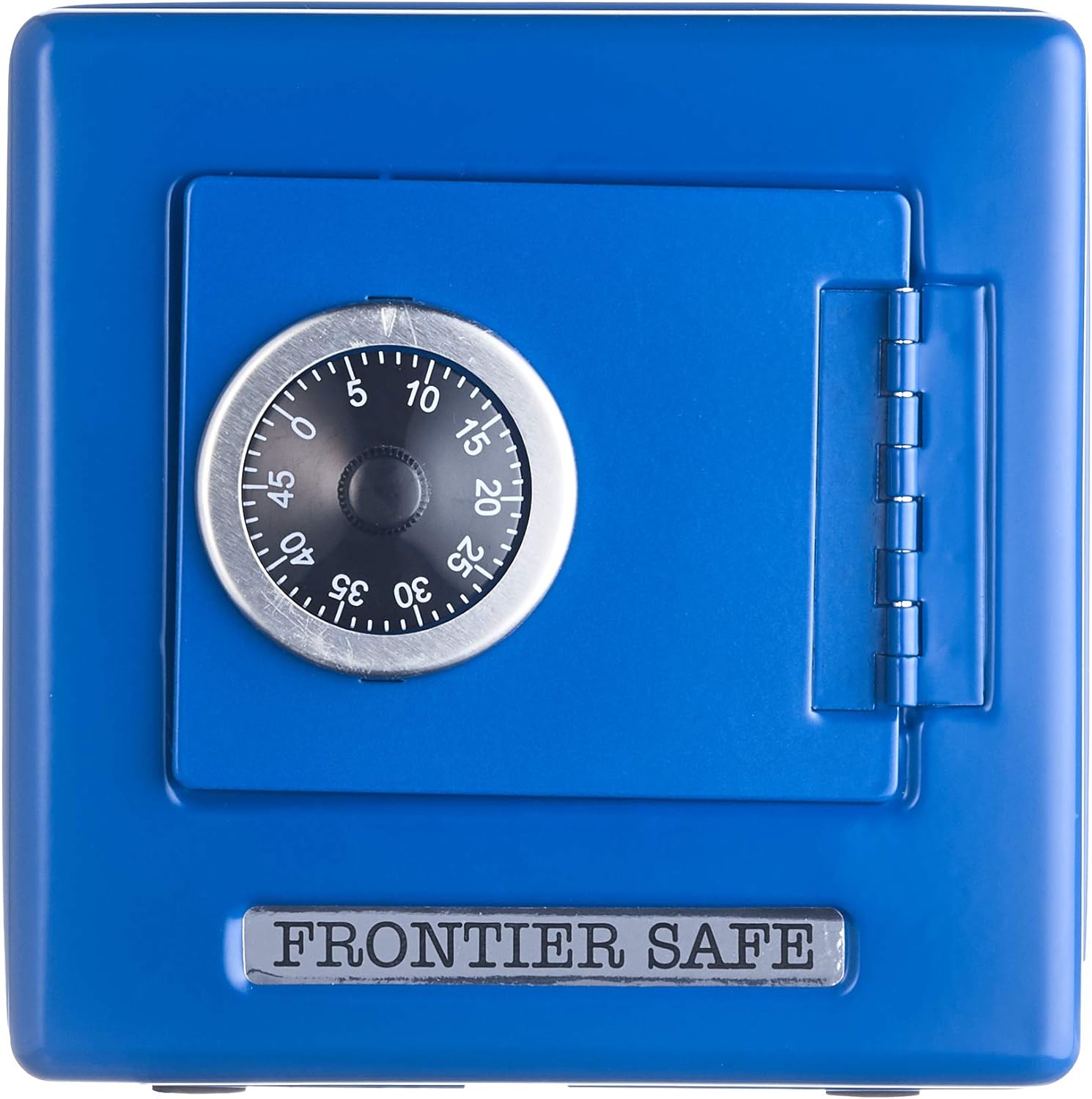 Kids Lockable Blue Metal Combination Money Bank Safe 13 x 13cm