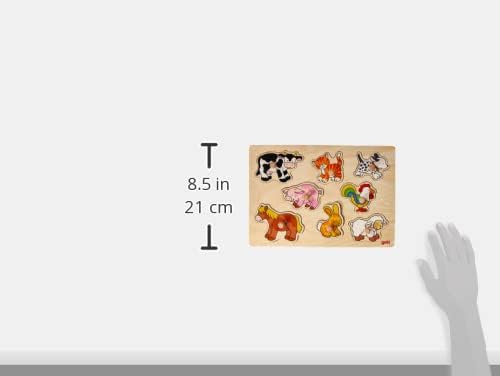 Goki 57873 Farm Vii, Lift-Out Puzzle, Mixed, 30 x 21 cm