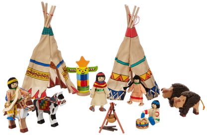 Toys Pure-(-) (-) Muñecos articulados de nativos Americanos, Multicolor (51911