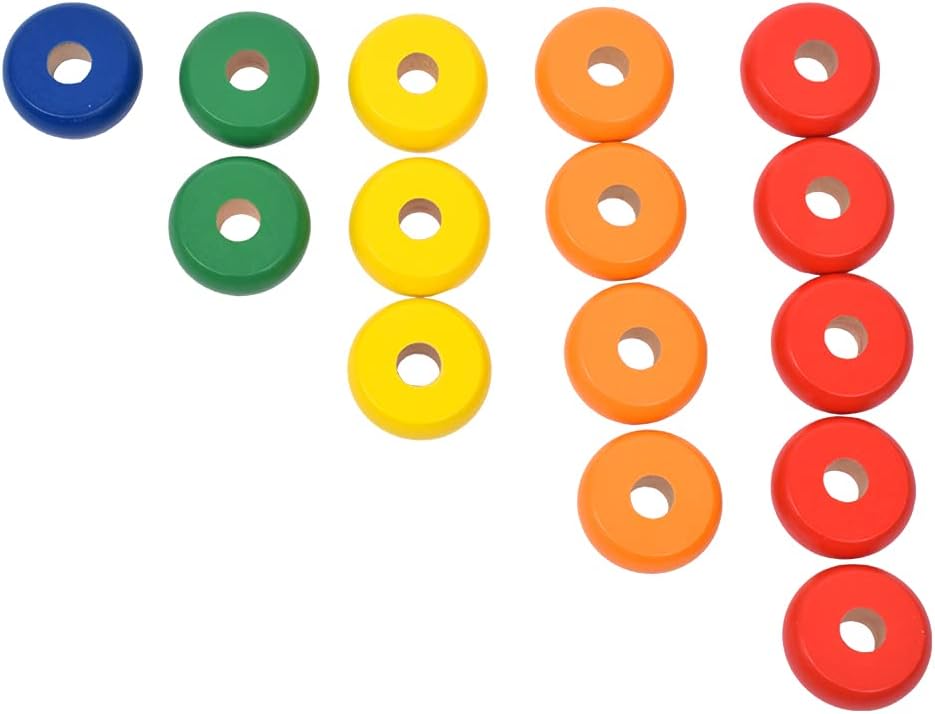 Goki- Puzzles de maderaPuzzles de maderaGOKIAprende a Contar con Anillos, Multicolor, Small (Gollnest & Kiesel 58941.0