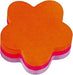 Post-it 76x76 mm Lilac Flower Shaped Cube Notes - Pink/Orange Standard Flower