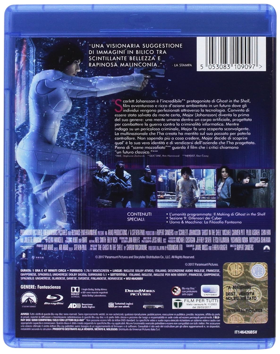 Ghost in the Shell  (English audio. English subtitles)