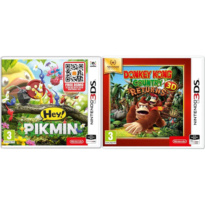 Hey! PIKMIN (Nintendo 3DS) & Nintendo Selects - Donkey Kong Country Returns 3D (Nintendo 3DS