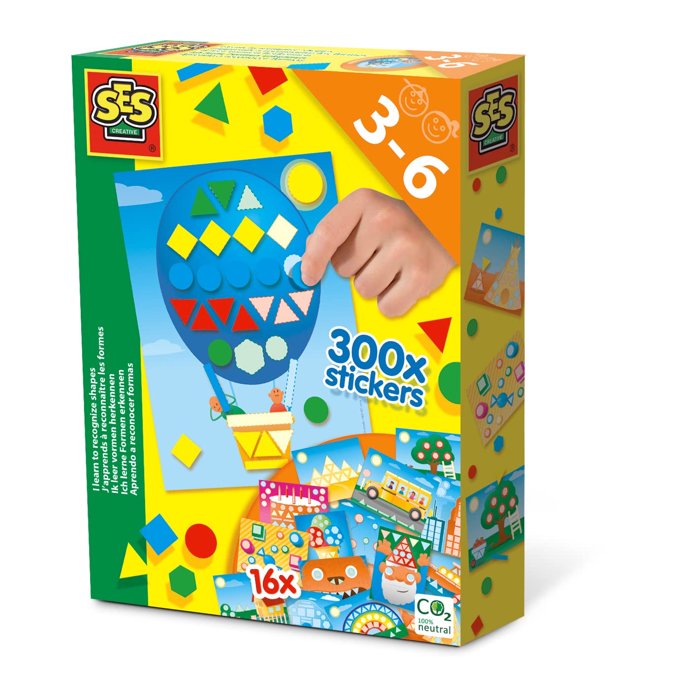 SES Creative 14839 I Learn to Recognize Shapes, Multicoloured Classic