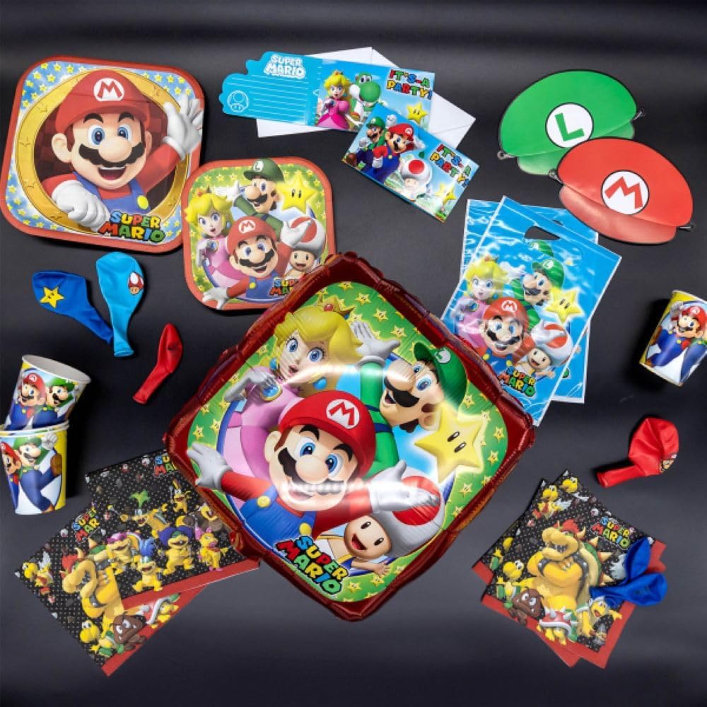 Amscan 1 Super Mario Tablecloth 33 x 33 cm