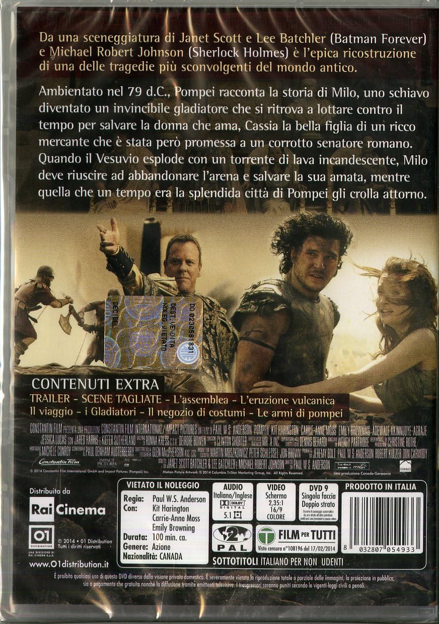 pompei dvd Italian Import