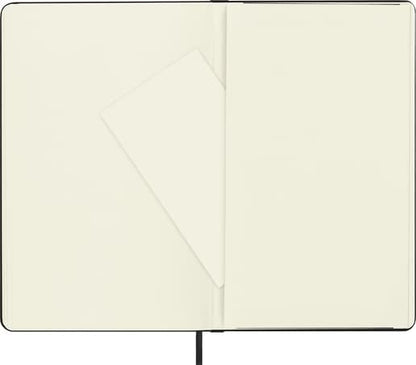 Moleskine Classic Dotted Paper Notebook, Hard Cover and Elastic Closure Journal, Color Black, Size Large 13 x 21 cm, 240 Pages