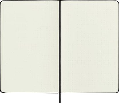 Moleskine Classic Dotted Paper Notebook, Hard Cover and Elastic Closure Journal, Color Black, Size Large 13 x 21 cm, 240 Pages