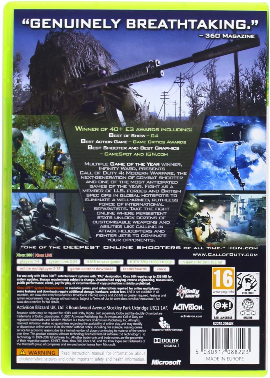 Call of Duty Modern Warfare - Classic (Xbox 360