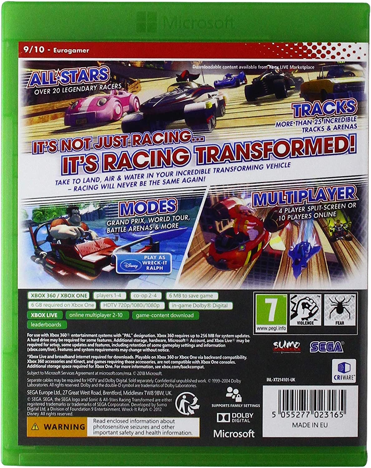 Sonic and All Stars Racing Transformed: Classics (Xbox 360