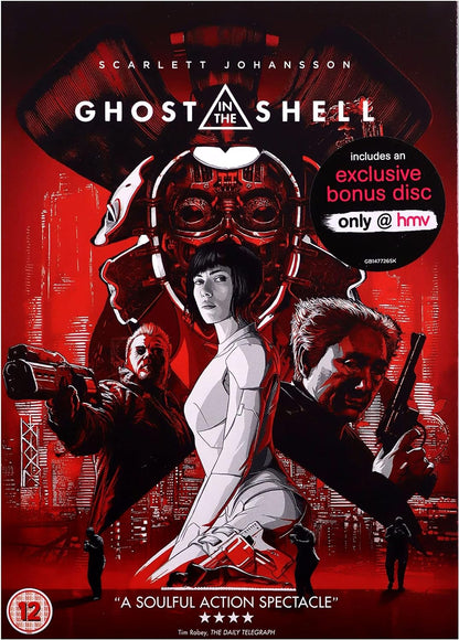 Ghost in the Shelll DvD (Uk Exclusive) Limited Edition Artwork includes Bonus Disc