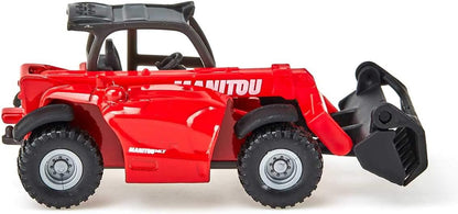 siku 1482, Carretilla telescópica Manitou MLT840, Metal/Plástico, Rojo, Brazo de carga móvil