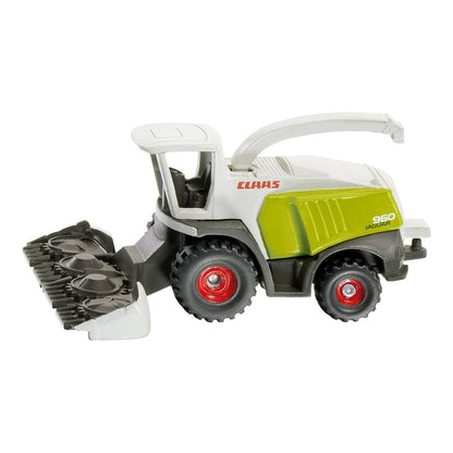 siku 1418, Claas Forage Harvester, Metal,Plastic, White,Green, Swivelling ejection pipe Claas silage chopper