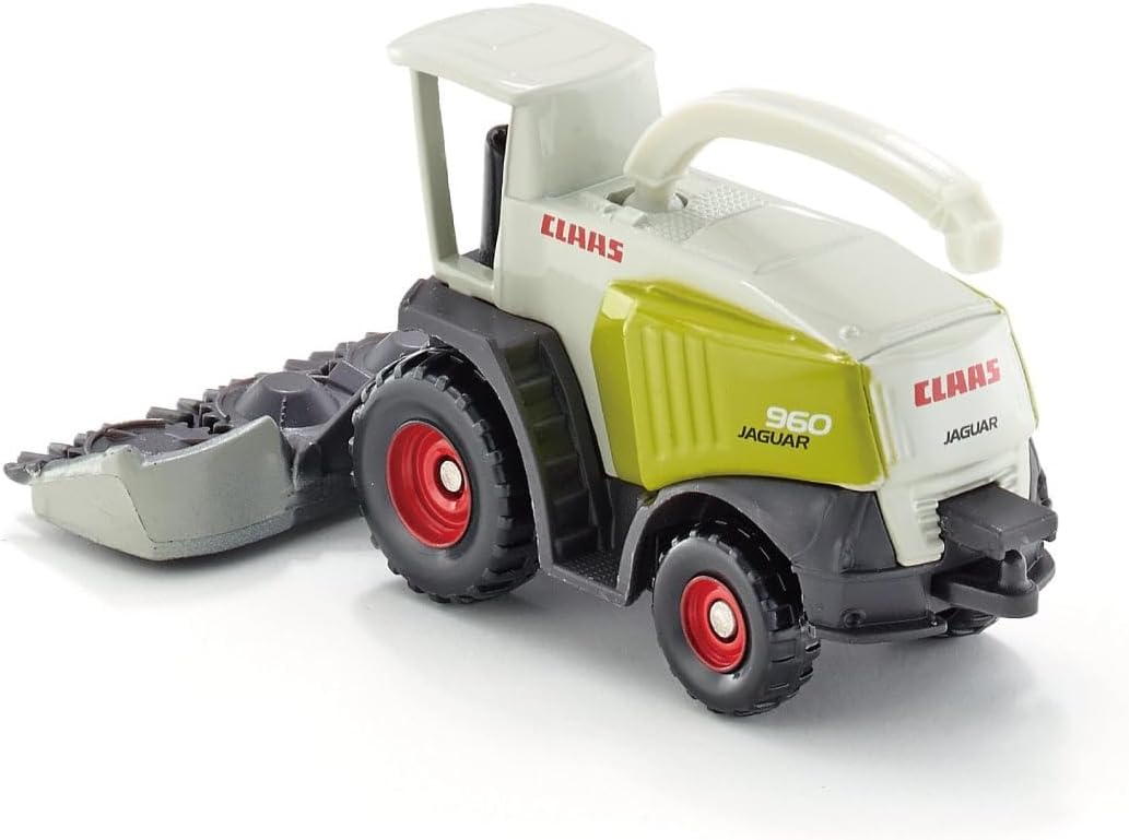 siku 1418, Claas Forage Harvester, Metal,Plastic, White,Green, Swivelling ejection pipe Claas silage chopper