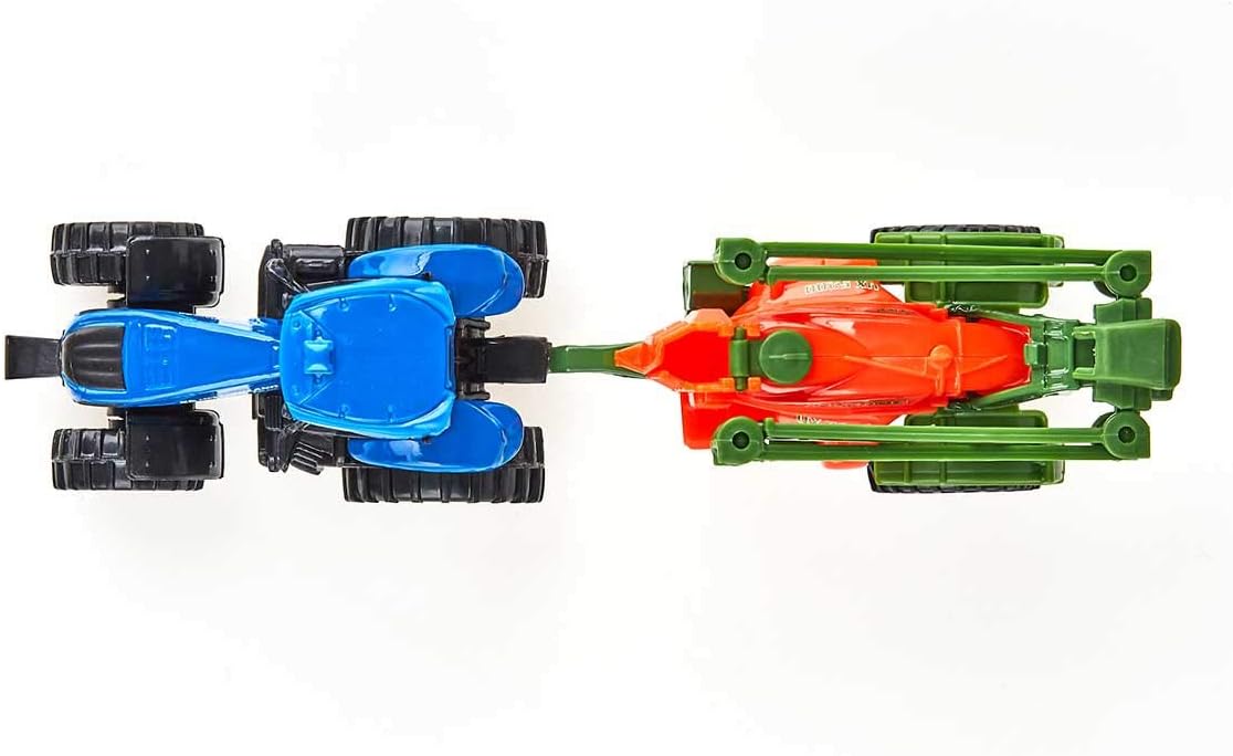 siku 1668, Tractor with Crop Sprayer, Metal/Plastic, Blue/Orange, Movable spray frame