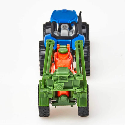 siku 1668, Tractor with Crop Sprayer, Metal/Plastic, Blue/Orange, Movable spray frame