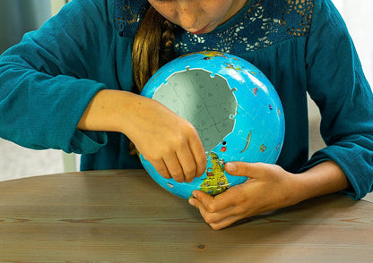 Ravensburger Children’s World Globe 3D Jigsaw Puzzle for Kids age 6 Years Up - 180 Pieces - No Glue Required