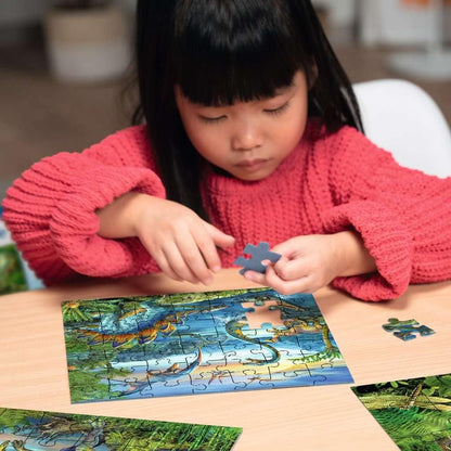 Ravensburger Puzzle – 09317 Child Classic – 3 x 49 Pieces – The Fascination of the Dinosaurs