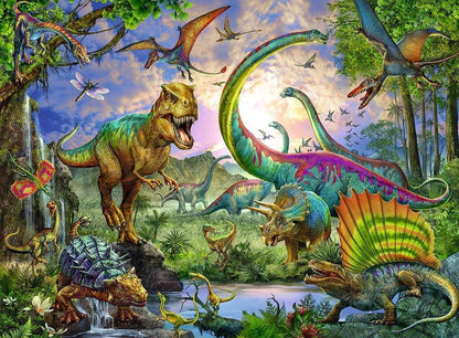 Ravensburger - Puzzle: Dinosaurios, Puzzles Niños 8 Años, Puzzle 8 años o Más, Puzzles para Adultos, Rompecabezas Niños, Puzzle 200 Piezas XXL, Regalo Niño 8 Años, Ravensburger Puzzle, Jigsaw