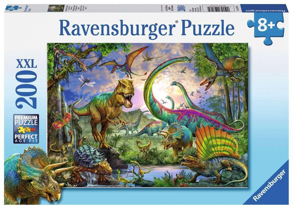 Ravensburger - Puzzle: Dinosaurios, Puzzles Niños 8 Años, Puzzle 8 años o Más, Puzzles para Adultos, Rompecabezas Niños, Puzzle 200 Piezas XXL, Regalo Niño 8 Años, Ravensburger Puzzle, Jigsaw