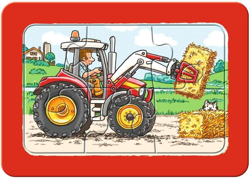 Ravensburger Digger, Tractor, Dropside Jigsaw Puzzle (3 x 6 Piece