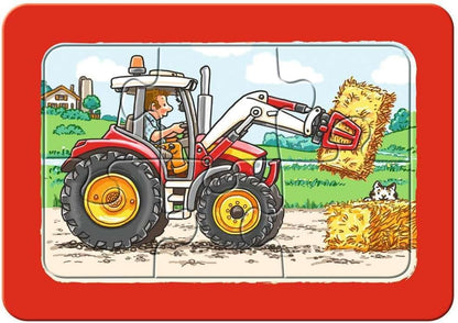 Ravensburger Digger, Tractor, Dropside Jigsaw Puzzle (3 x 6 Piece
