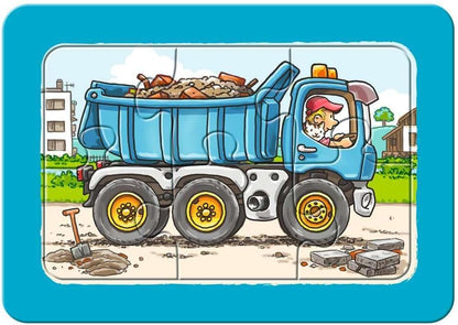 Ravensburger Digger, Tractor, Dropside Jigsaw Puzzle (3 x 6 Piece