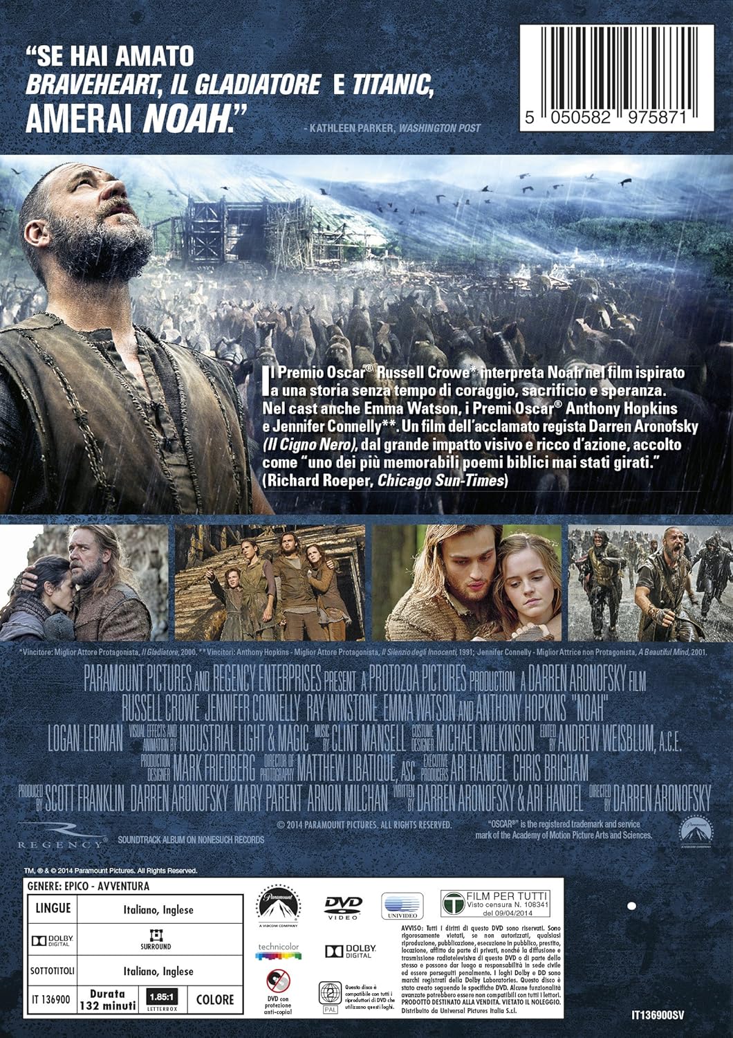 noah dvd Italian Import