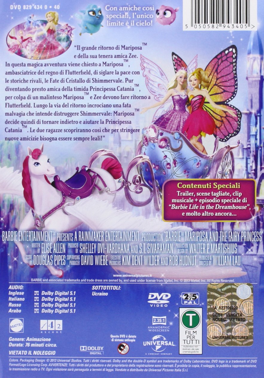 Barbie Mariposa E Principessa Delle Fate