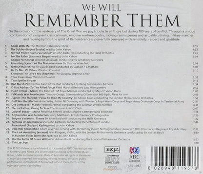 We Will Remember Them